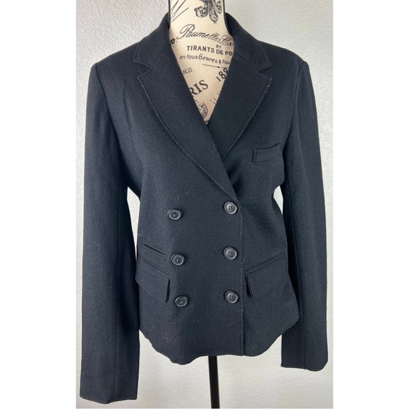 J. CREW Thandie Double Breasted Wool Blazer Jacket Capsule Workwear, size 10 - Picture 2 of 9